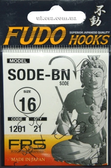 Крючки Fudo Sode 1201 BN №16 фото