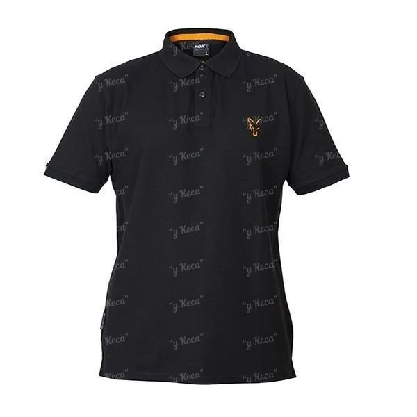 Футболка FOX Collection polo shirt Black-Orange XXL CCL077 фото