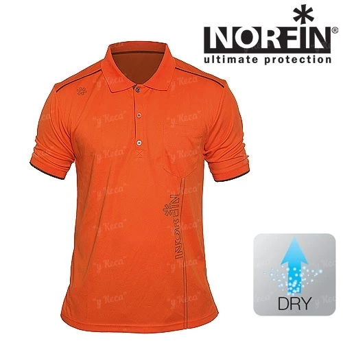 Футболка Norfin Polo Orange  фото