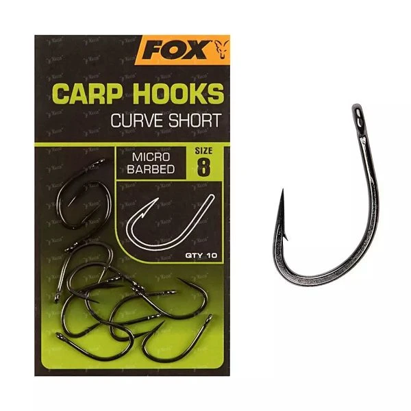 Гачки FOX Curve Shank Short №4 10шт CHK236 фото