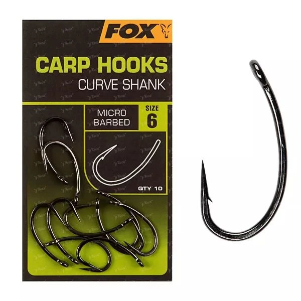 Гачки FOX Curve Shank №6 10шт CHK233 фото