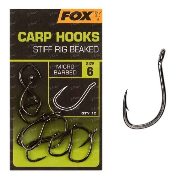 Крючки FOX Stiff Rig Beaked №8 10шт CHK241 фото