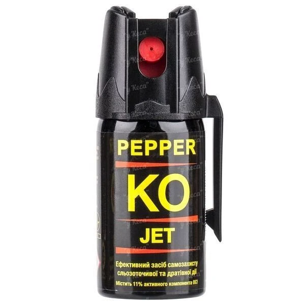 Газовый баллончик перцовый Ballistol Pepper KO Jet струйный 40мл фото