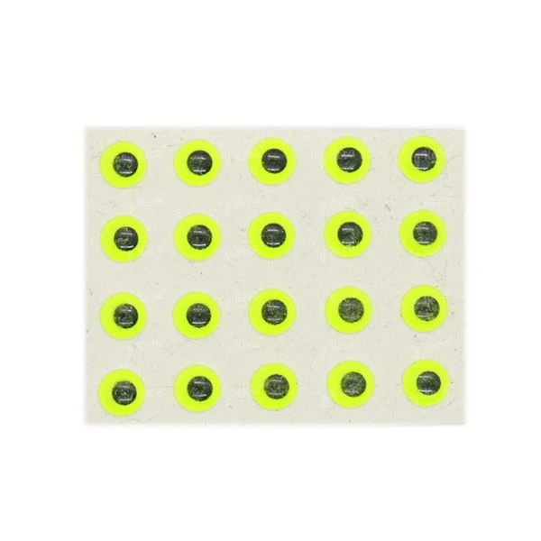 Глазки Sybai 3D Epocsy Eyes - Fluo Yllow 4.0мм фото