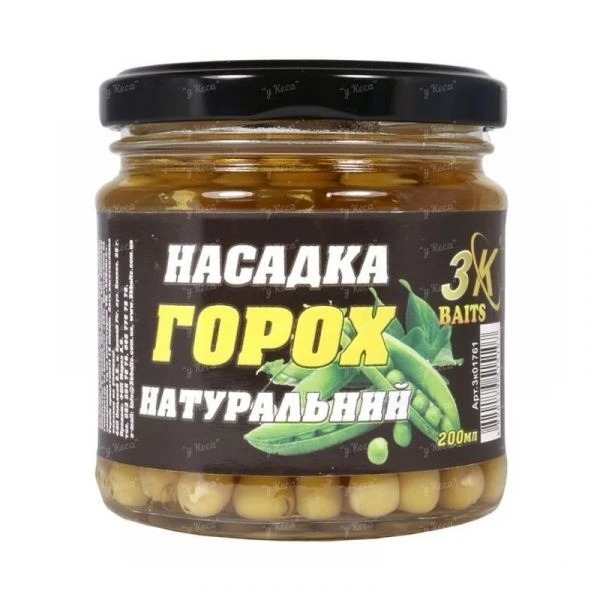 Горох 3KBaits 200мл Premium натуральний фото
