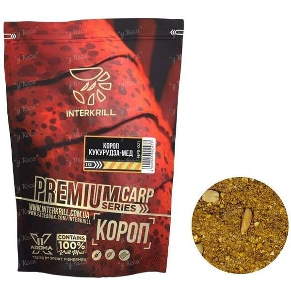Принада Interkrill Premium 1кг Короп-кукурудза-мед фото
