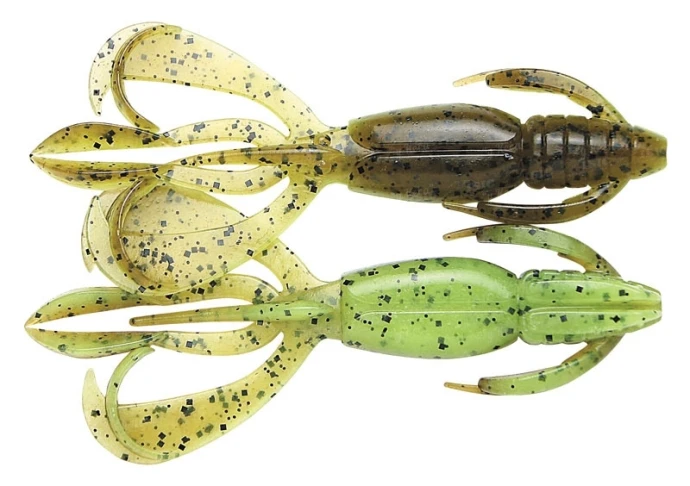 Силикон Keitech Crazy Flapper 4.4" 401 Green Pumpkin-Chartreuse  фото