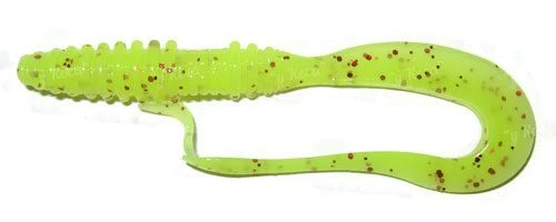 Силикон Keitech Mad Wag Mini 3.5" PAL 01 Chartreuse Red Flake 10шт фото
