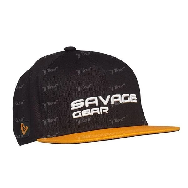 Кепка Savage Gear Flat Peak 3D Logo Cap black фото