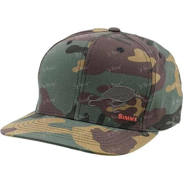 Кепка Simms Cotton Twill Snapback Hat Woodland Camo фото