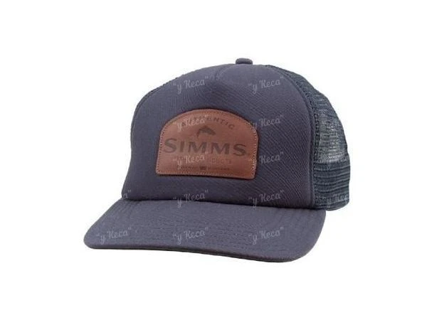 Кепка Simms Leather Patch Trucker Admiral Blue фото