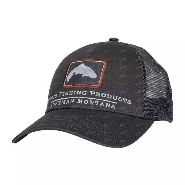 Кепка Simms Trout Icon Trucker Carbon фото