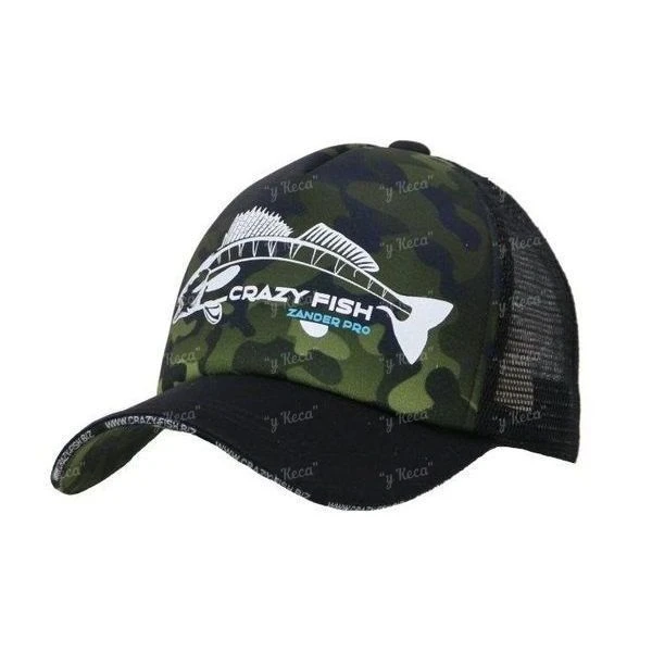 Кепка тракер Crazy Fish Camo Zander pro black фото
