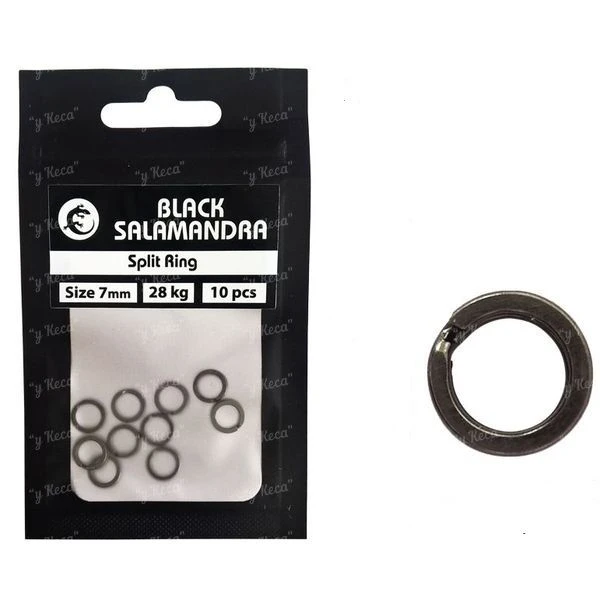 Кольца заводные ЧС Split Ring Black фото