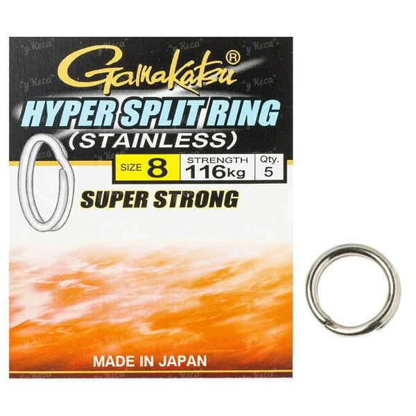 Кільця заводні Gamakatsu Hyper Split Ring фото