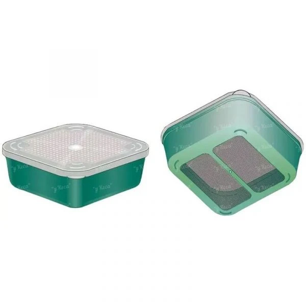 Коробка Stonfo 55R Mesh Square Bait Box 1.2L с сеткой фото