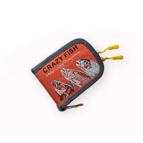 Кошелек для блесен Crazy Fish Spoon Case 13*20*3см Orange фото