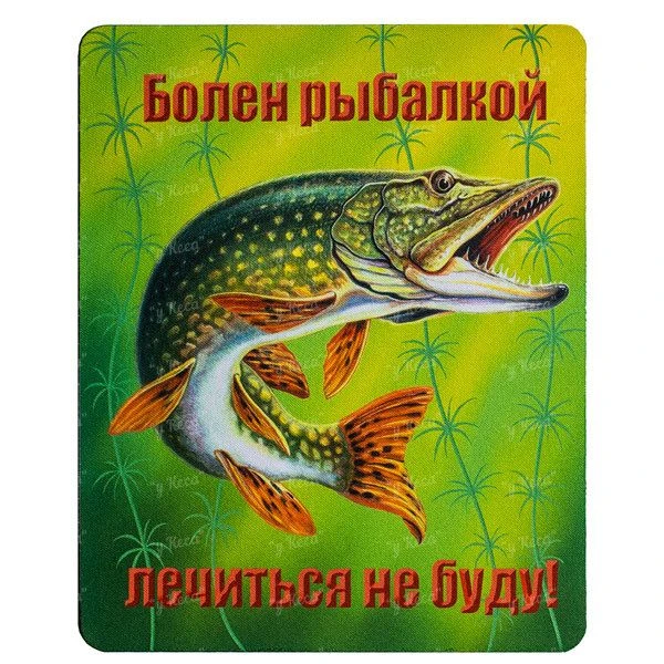 Коврик для компьтерной мыши 18*22см Щука фото