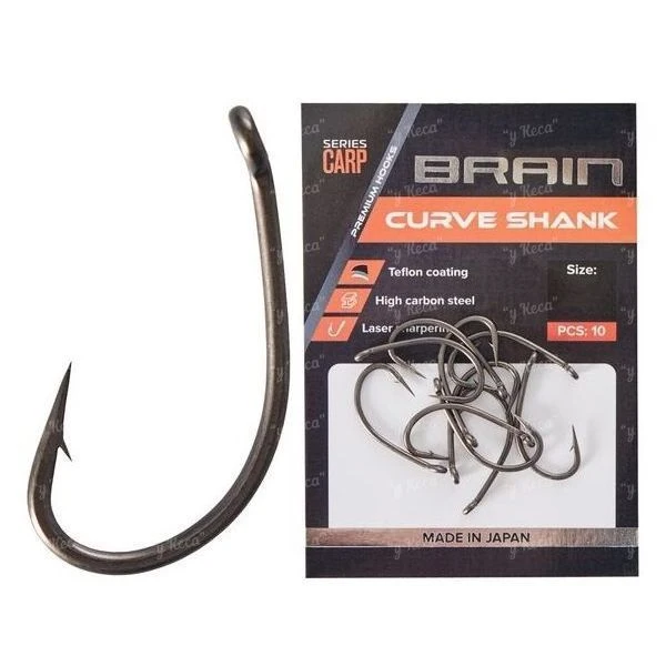 Крючки Brain Curve Shank №1 8шт фото