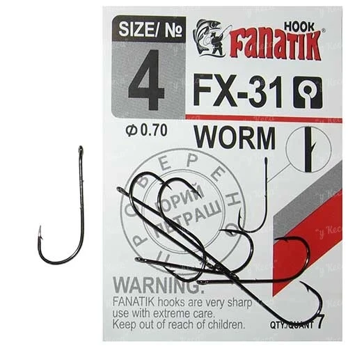 Крючки Fanatik Worm FX-31 фото