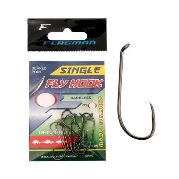 Крючки Flagman Fly Hook без бородки фото