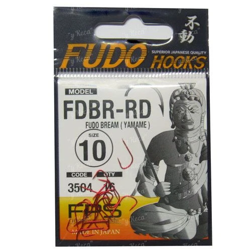 Крючки Fudo Bream красные 3504 №10 фото