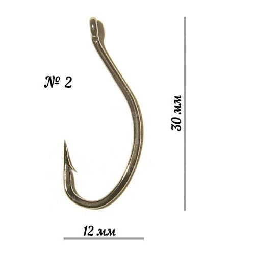 Крючки Fudo Carp BN 2401 №2 фото