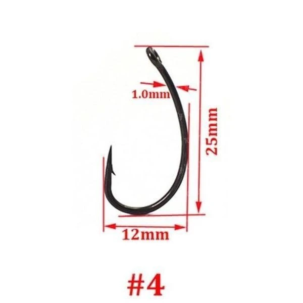 Крючки Технокарп Curve Shank Hook №4 фото