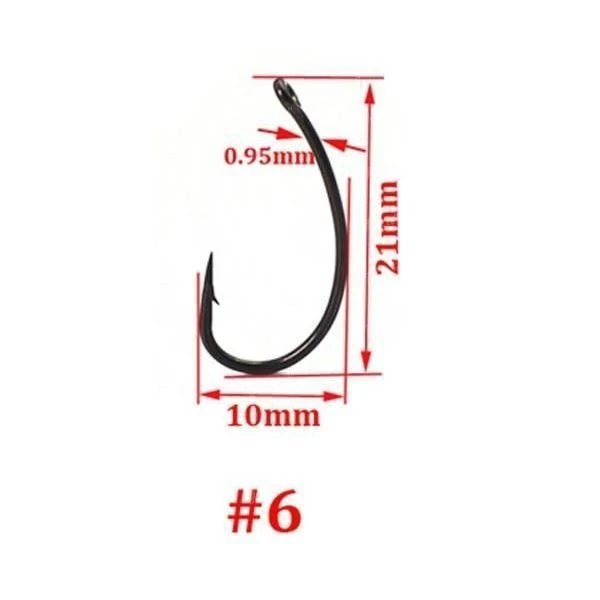 Крючки Технокарп Curve Shank Hook №6 фото