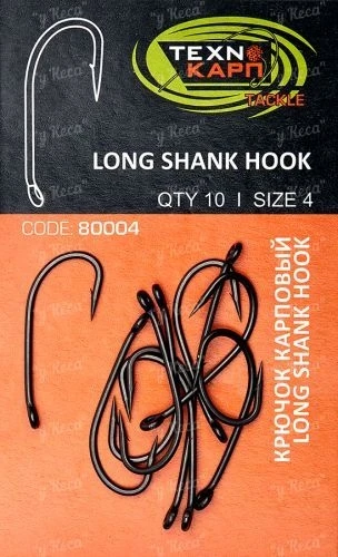 Крючки Технокарп Long Shank Hook №4 фото