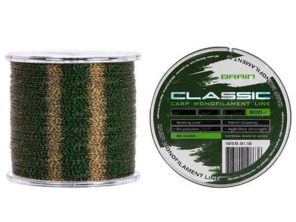 Волосінь Brain Classic Carp Line 3D camo 0.30mm 600m фото