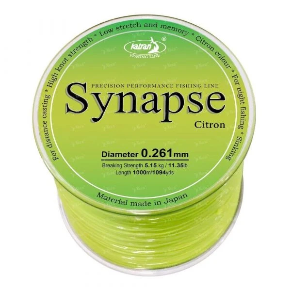 Леска Katran Synapse Citron 1000m 0.261mm фото