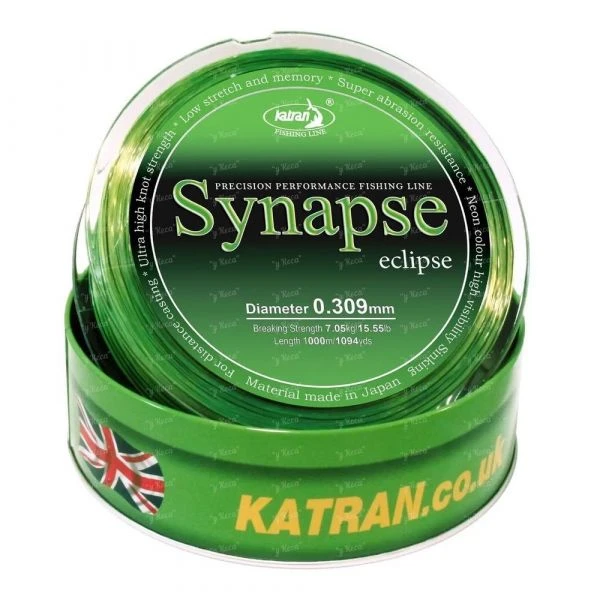 Волосінь Katran Synapse Eclipse neon-black 1000m фото