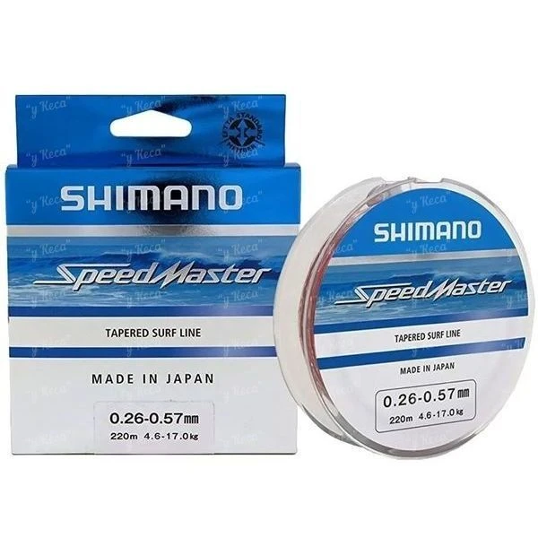 Волоінь із шоклідером Shimano Speedmaster Tapered Surf Line 220m 0.26-0.57mm фото