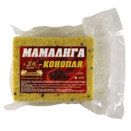 Мамалыга 3KBaits 0.5кг Canepa (конопля) фото
