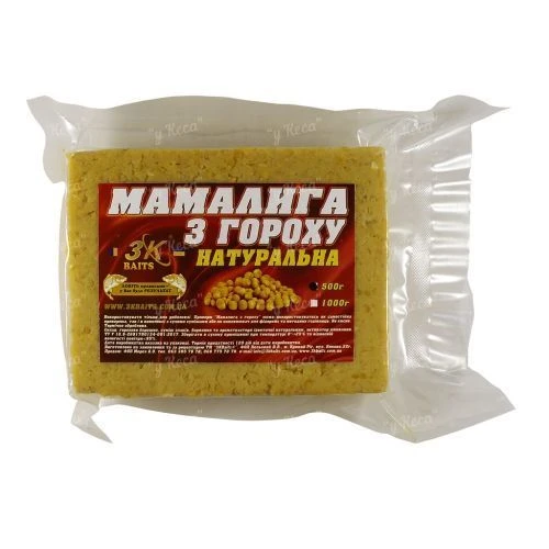 Мамалыга из гороха 3KBaits 0.5кг Natural (натуральная) фото