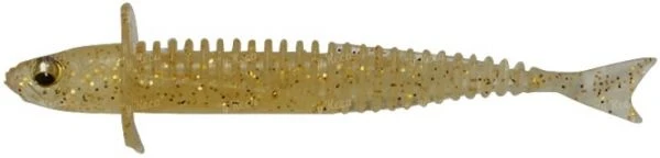 Силикон Megabass S&G Specter 3.5" Clear-Gold Flake 5шт фото