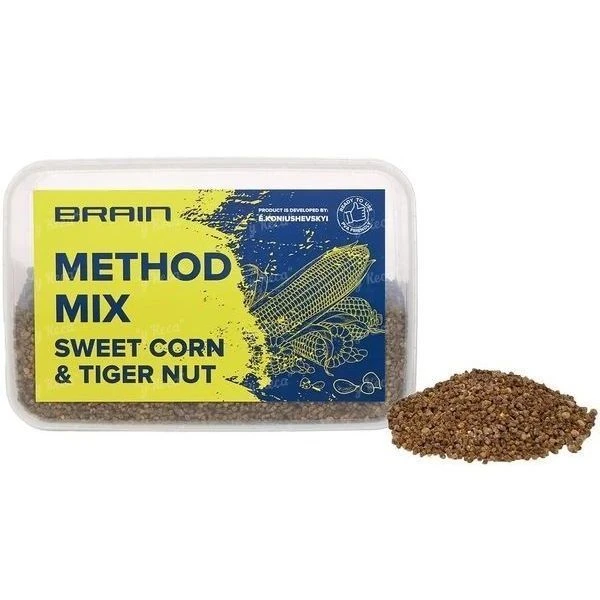 Пеллетс Метод Микс Brain 400г Sweet Corn-Tiger Nut (кукуруза + тигровый орех) фото