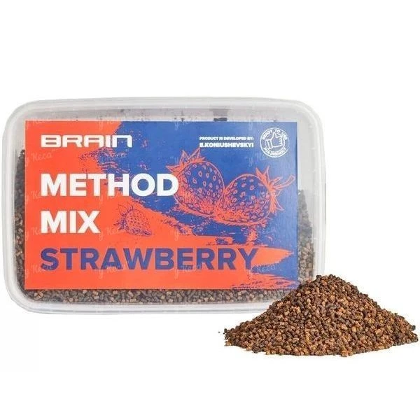 Пеллетс Метод Микс Brain 400г Strawberry (клубника) фото