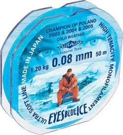 Леска Mikado EYES blue ICE 0.18 25м фото