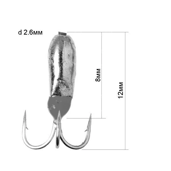 Мормышка Fishing ROI Чертик с отверствием фото