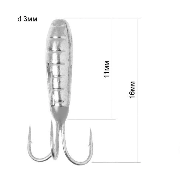 Мормышка Fishing ROI Чертик с отверствием фото