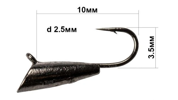 Мормишка Fishing ROI конус з вушком фото