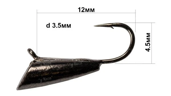 Мормишка Fishing ROI конус з вушком фото