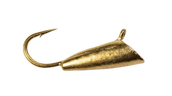 Мормышка Fishing ROI Конус с ушком 2.5мм 4725-G золото фото