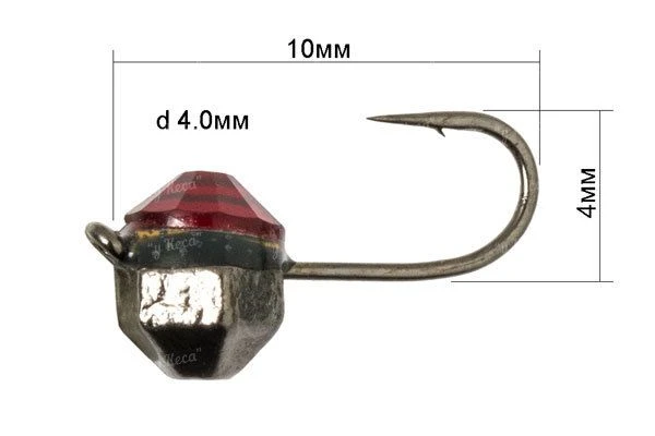 Мормишка Fishing ROI кристал з каменем фото