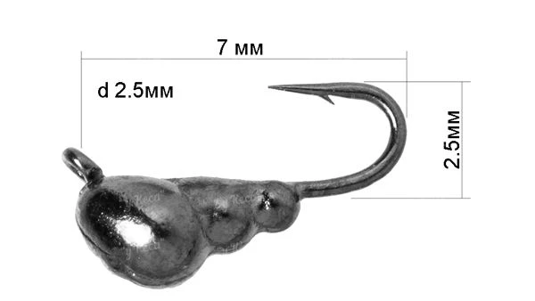Мормишка Fishing ROI Мураха з вушком фото