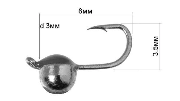 Мормышка Fishing ROI Полусфера с ушком фото
