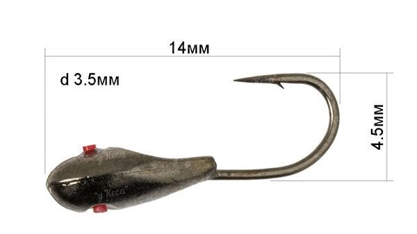 Мормышка Fishing ROI Семечка с отверстием фото