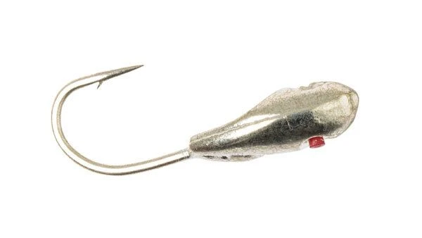 Мормишка Fishing ROI Насіння з отвором 3.5мм срібло фото